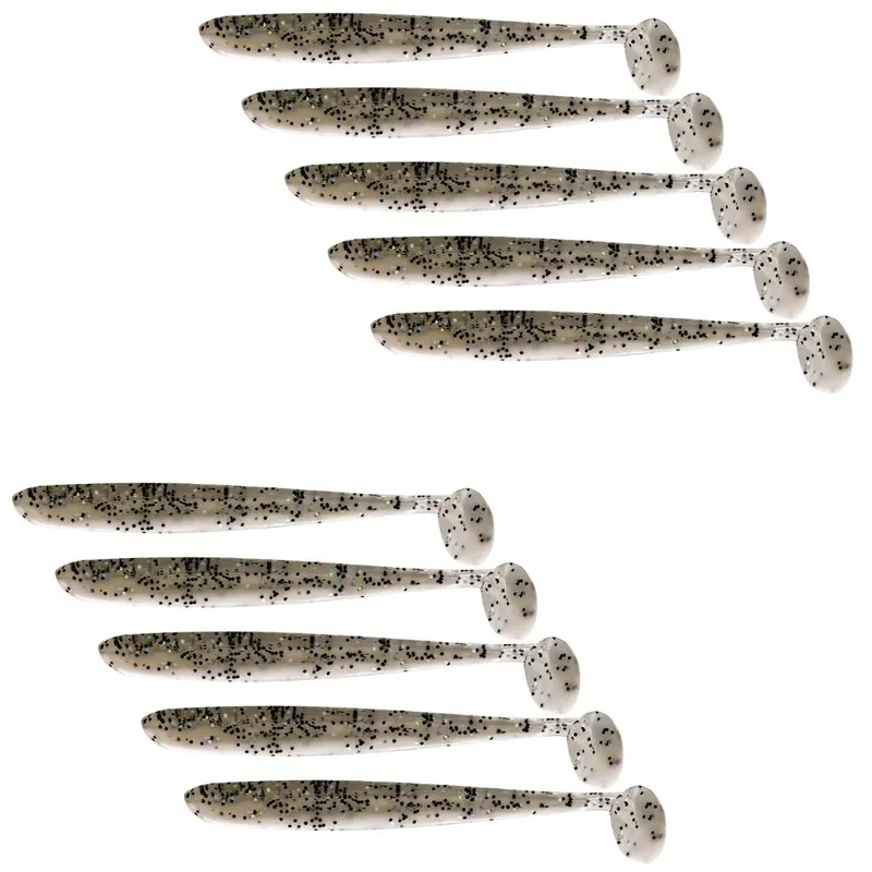 Relax Bass Shad 13cm (4,5") reinweiß/klar salt‘n Pepper 10 Stück Dokud Zásoby Vydrží