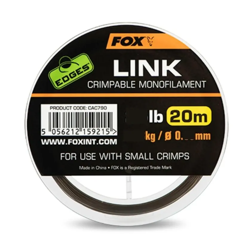 Autentický Fox Edges Link Trans Khaki Mono 0,64 mm 35 lb 20 Meter