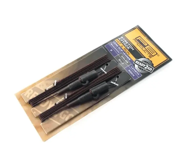 Jen Po Omezenou Doba PB Products R2G Leadclip Stretch Attack Leader 90 cm Silt 2 Stück