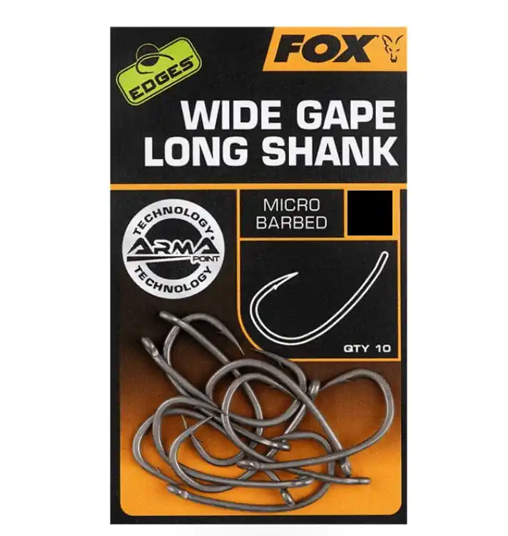Finální Výprodej Fox Edges Armapoint Super Wide Gape Long Shank Größe 6 10 Stück