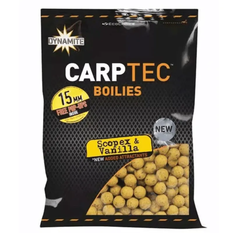 Nejprodávanější Dynamite Baits Carptec Boilies Scopex & Vanille 15 mm 900 g