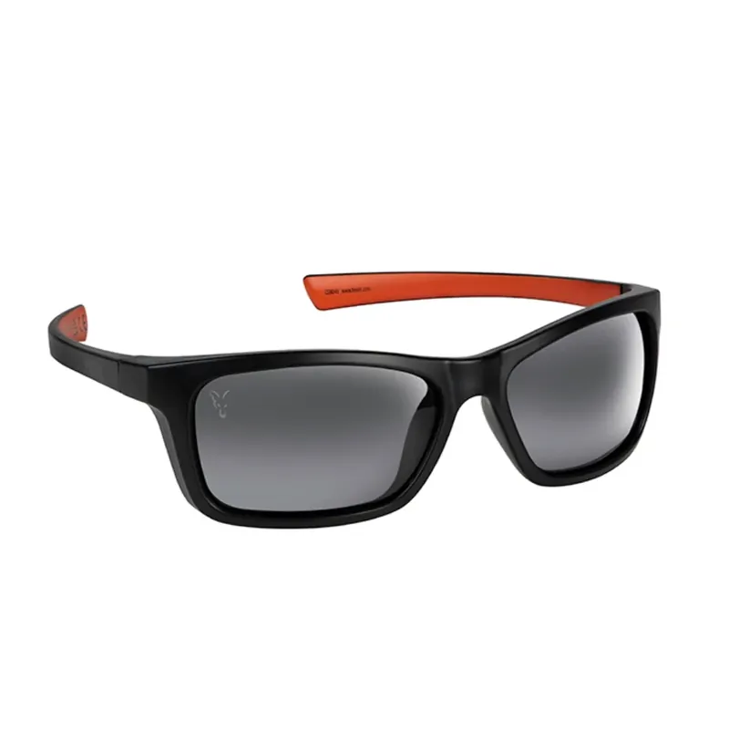 Fox Collection Wraps Sonnenbrille Black/Orange Grey Lens Levný
