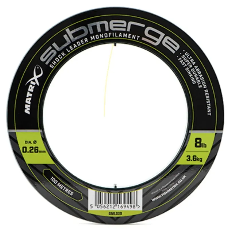 Fox Matrix Submerge Shock Leader Mono 0,26 mm 3,6 kg 100 m Akční Nabídka