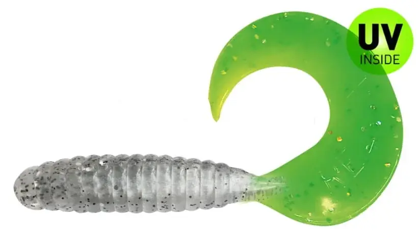 Relax Twister 8 cm (4") Perlweiss/Limetail 5 Stück Výprodej