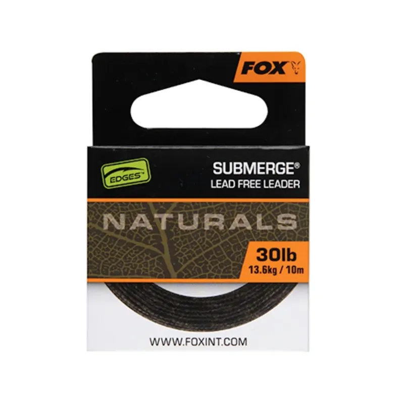 Výhodná Nabídka Fox Naturals Submerge Leader x 30 lb 13,6 kg 10 m