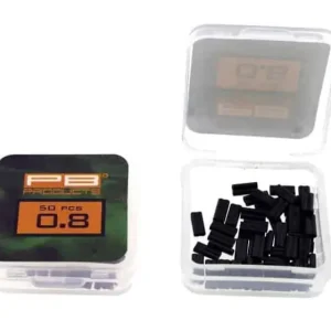 Dokud Zásoby Vydrží PB Products Double Barrel Crimps 0,8 mm 50 Stück Dull Black