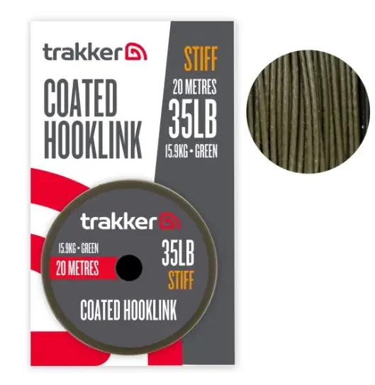 Novinka Trakker Stiff Coated Hooklink 35 lbs 15,9 kg 20 Meter