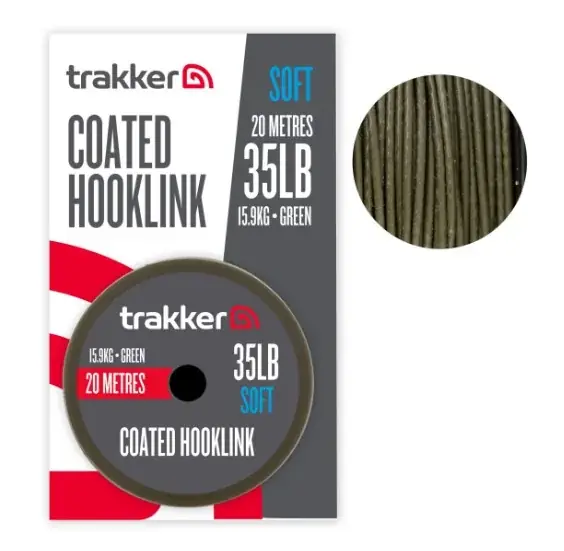 Trakker Soft Coated Hooklink 35 lbs 15,9 kg 20 Meter Hit Sezóny