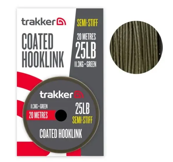 Trakker Semi Stiff Coated Hooklink 25 lbs 11,3 kg 20 Meter Akční Nabídka