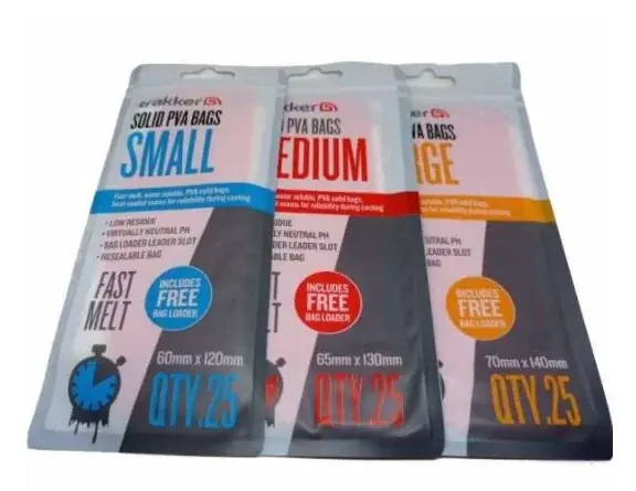 Trakker Solid PVA Bags Medium 25 Stück Rychlé Dodání