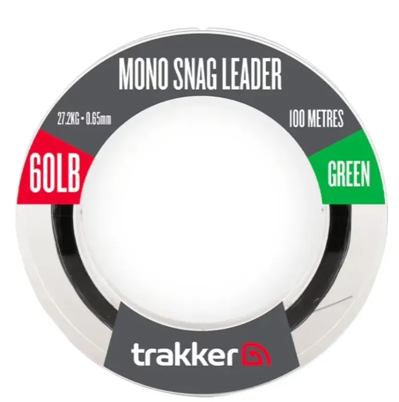 Trakker Snag Leader 0,65 mm 60 lbs 27,2 kg 100 Meter Grün Vysoce Kvalitní