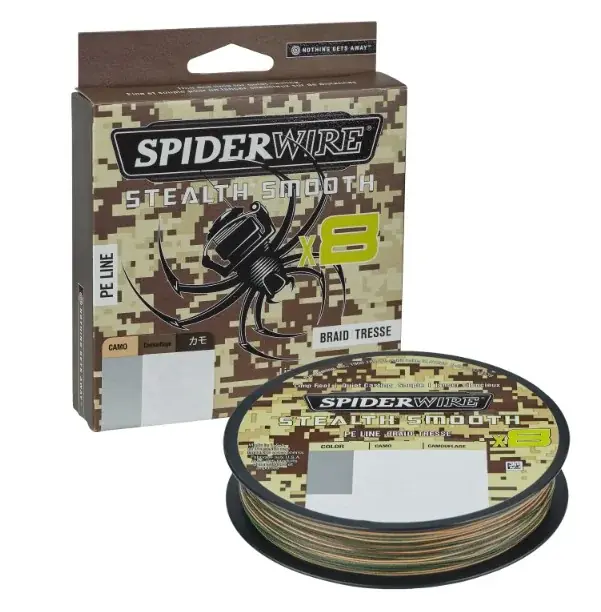 Spiderwire Stealth Smooth x8 PE Braid 0,13 mm 12,7 kg 150 m Camo Rychlé Dodání
