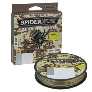 Zlevněný Spiderwire Stealth Smooth x8 PE-Braid 0,09 mm 7,5 kg 150 m Camo