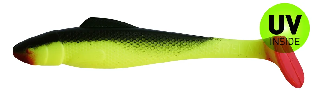 Relax Ohio Shad 13 cm (5") Fluogelb Schwarz 2 Stück Must-Have