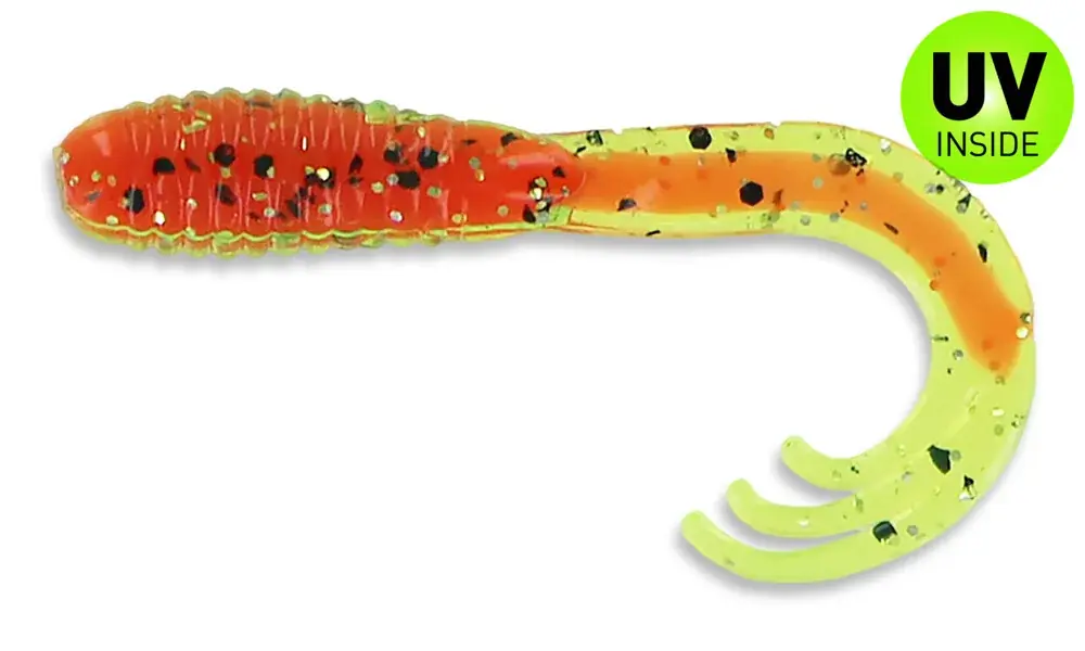 Relax Triple Tail Grub 5 cm (2") Tomato Core 5 Stück Expresní Doručení