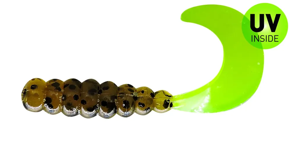 Must-Have Relax Fat Grub 5 cm (2") Pumpkin Chartreuse 5 Stück