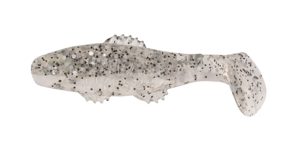 Relax Killer Shad 5 cm (2") Reinweiss Klar Salt-n-Pepper-Glitter 5 Stück Cenově Výhodný