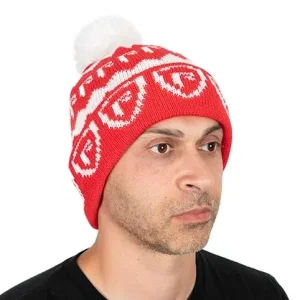 Finální Výprodej Fox Rage Voyager Red and White Booble Hat