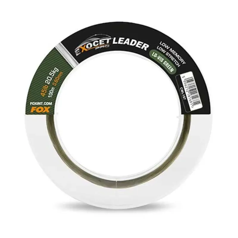 Fox Exocet Pro Leader 0,60 mm 20,5 kg 45 lbs 100 m Cenová Bomba