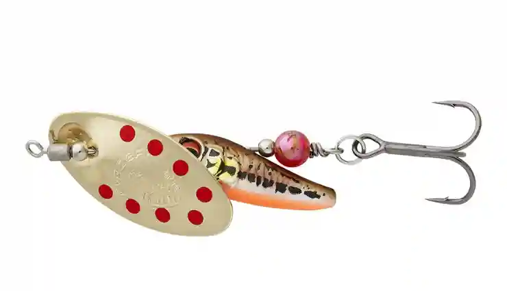 Rychlé Dodání Savage Gear Sticklebait Spinner 2 7,3 g Minnow Gold Red