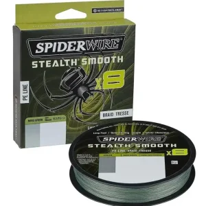 Aktuální Spiderwire Stealth Smooth x8 PE-Braid 0,13 mm 12,7 kg 150 m Moss Green