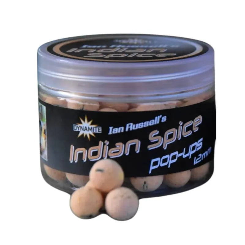 Dynamite Baits Ian Russells Indian Spice Pop Ups 12 mm Horká Nabídka