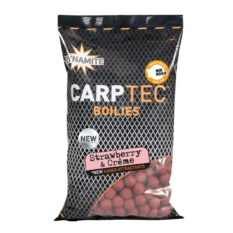 Top Prodej Dynamite Baits Carptec Boilies Strawberry & Creme 20 mm 900 g