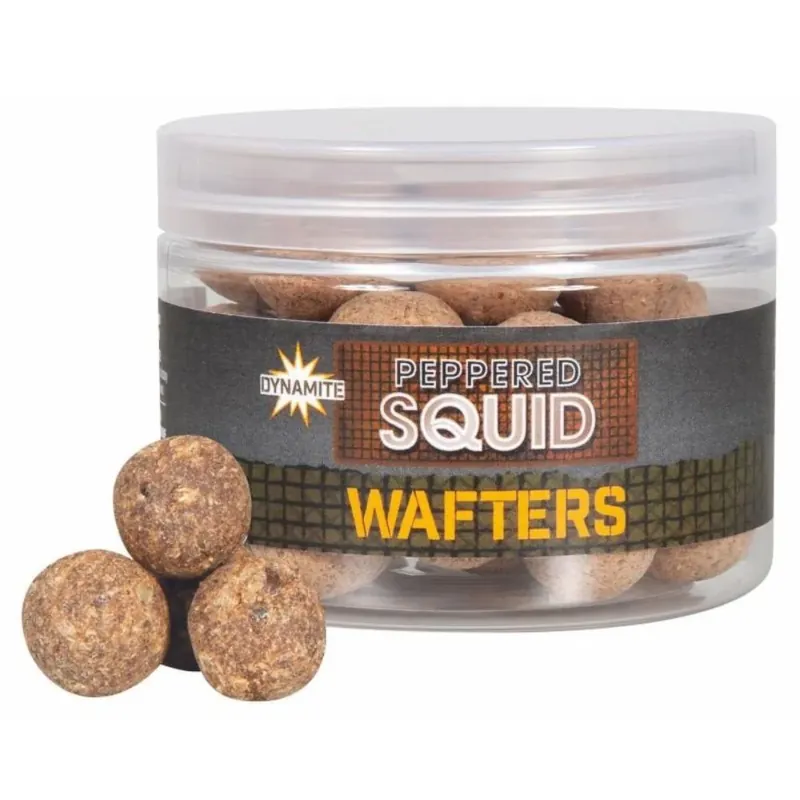Bezpečná Platba Dynamite Baits Peppered Squid Wafter 15 mm