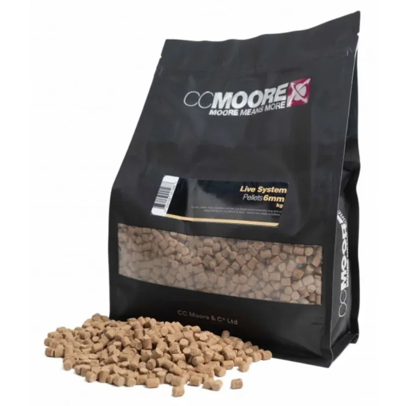 CC Moore Live System Pellets 6 mm 5 kg Tovární Cena