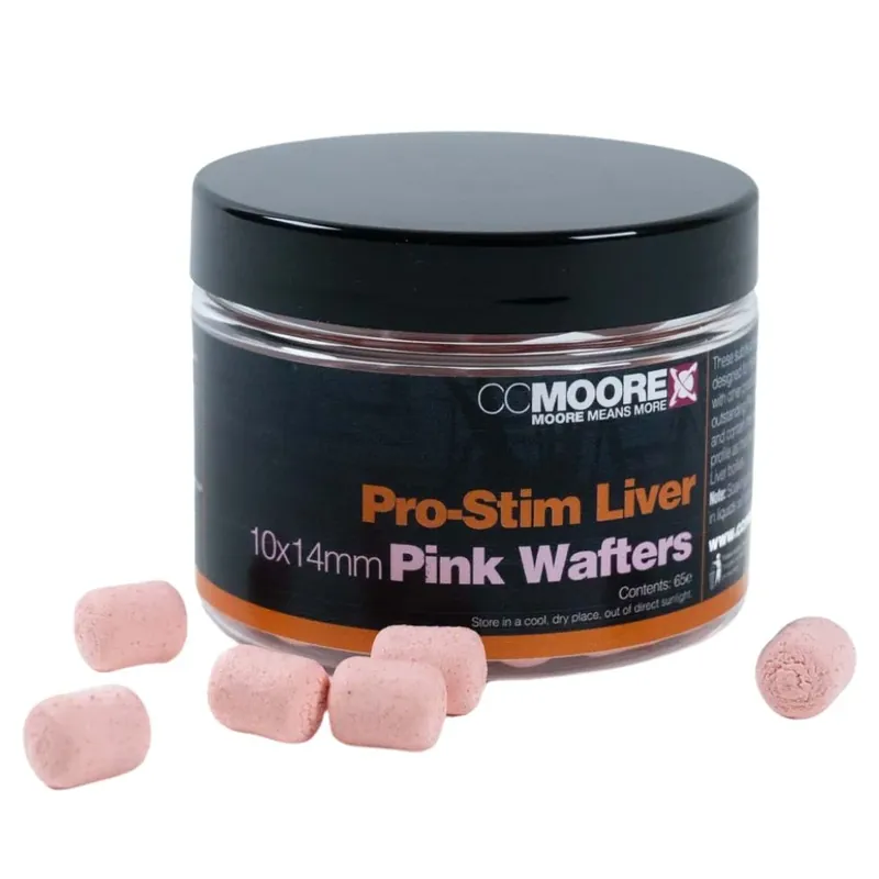 CC Moore Pro-Stim Liver Pink Dumbell Wafters 10x14 mm Omezená Nabídka