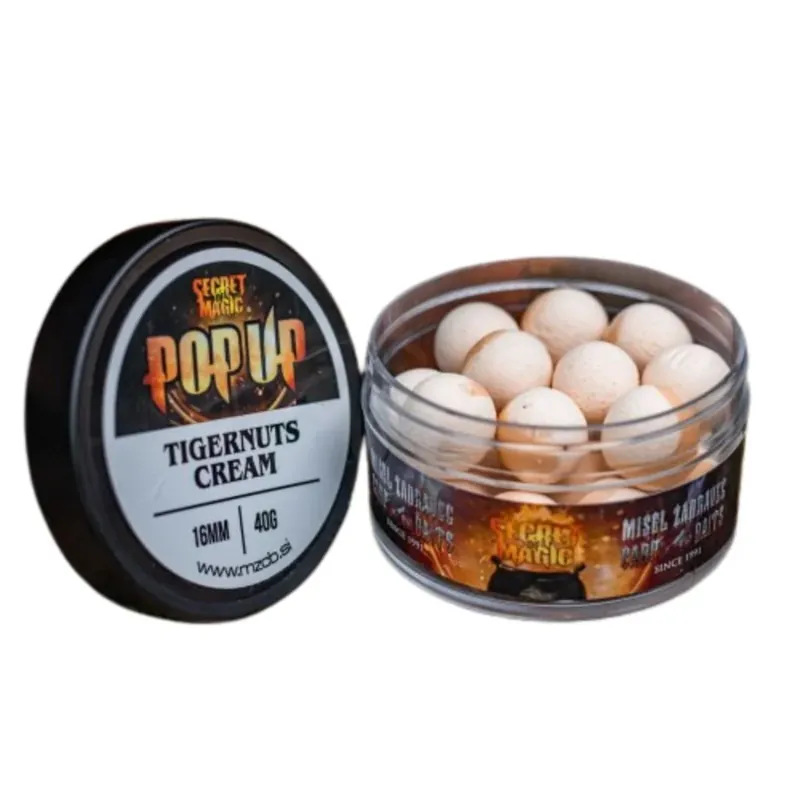 Cenový Hit Zadravec Baits Secret of Magic Pop Up Tigernuts Cream 16 mm 40g