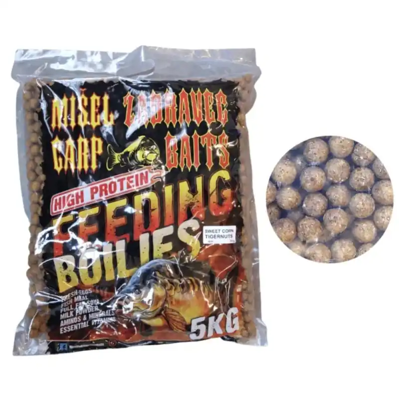 Novinka Zadravec Baits High Protein Feeding Boilies Sweet Corn Tigernut 16 mm 5kg