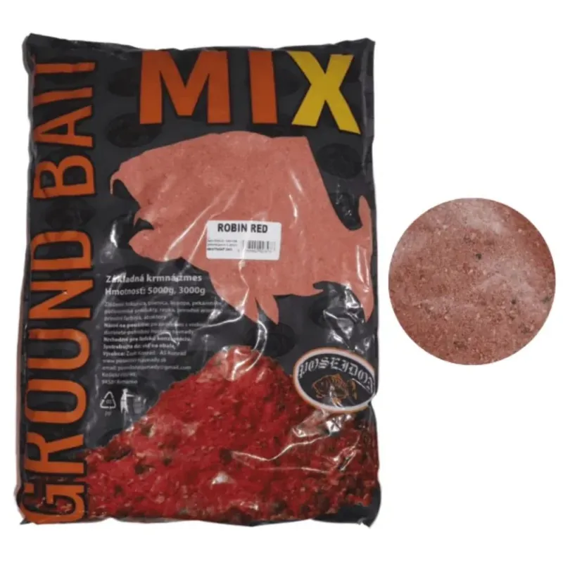 Poseidon Groundbait Mix Robin Red 2 kg Časově Omezené