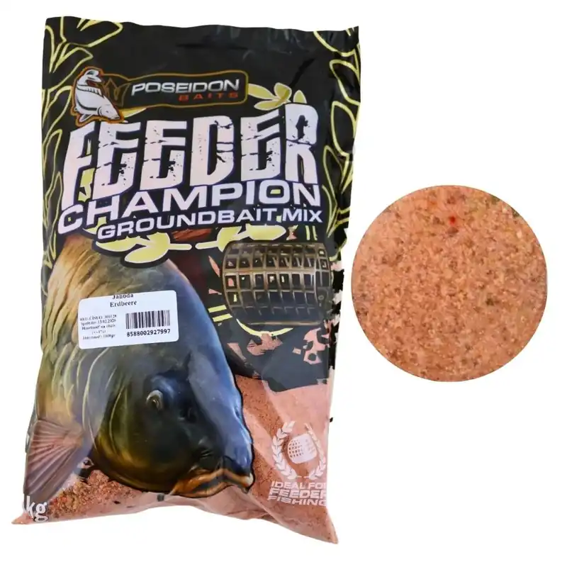 Poseidon Champion Feeder Mix Erdbeere 1 kg Ihned K Objednání