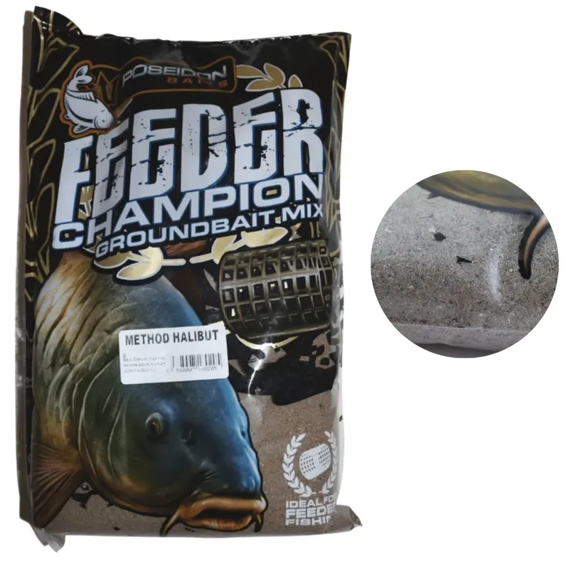 Poseidon Champion Feeder Mix Method Halibut 1 kg Levný