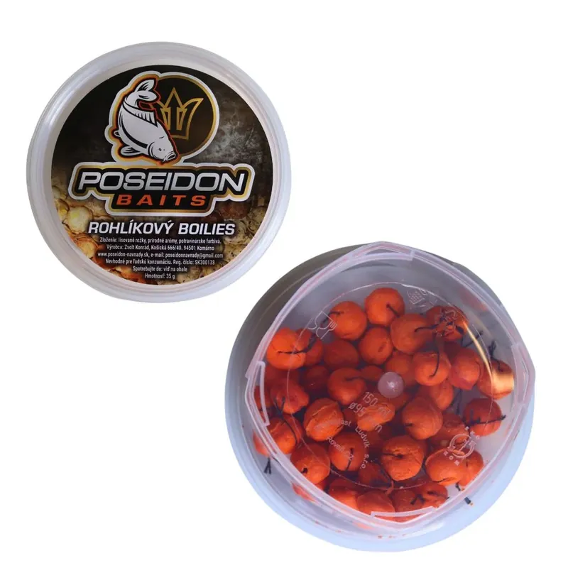 Poseidon Semmel Boilies in Dip Scopex 12 mm 35 g Vysoce Kvalitní