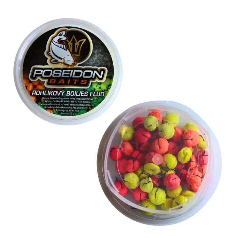 Poseidon Semmel Boilies Fluo Tutti Frutti 12 mm 35 g Koupit Online