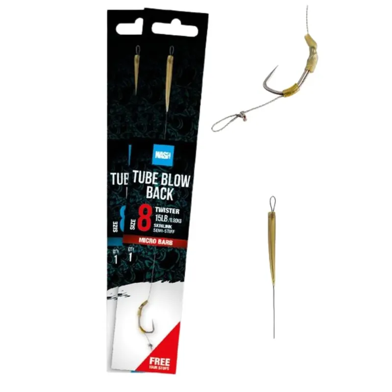Nash Tube Blow Back Rig Size 4 Barbless Ihned K Objednání