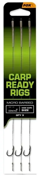 Finální Výprodej Fox Eos Ready Rigs Wide Gape Size 8 (20lb) 3 Stück