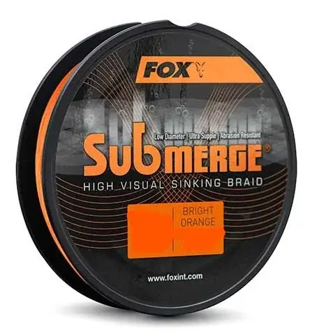 Fox Submerge Orange Sinking Braid 0,25mm 20,4kg 600m Značkový