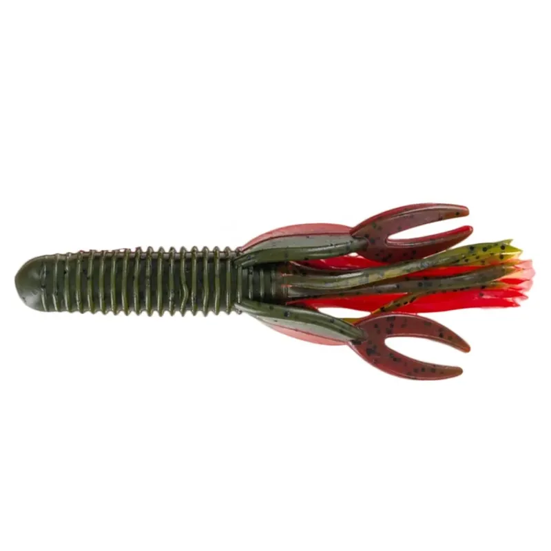 Akce SX Craw Tube 10 cm (4") Green Pumpkin / Texas Red 2 Stück