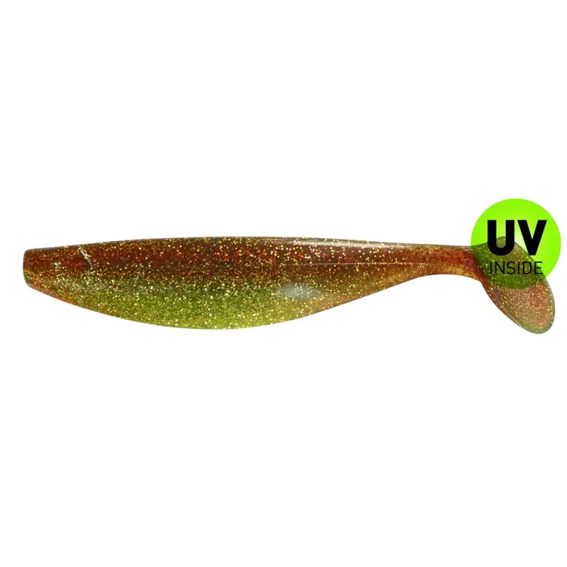 Relax Xtra-Soft 16 cm (6") Grün (Chartreuse)-Glitter / Motoroil Glitter 2 Stück Výhodná Nabídka