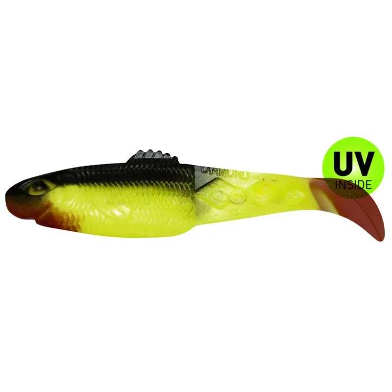 Cenově Výhodný Relax Diamond Shad 13,5 cm (5") Fluogelb Schwzarz 2 Stück