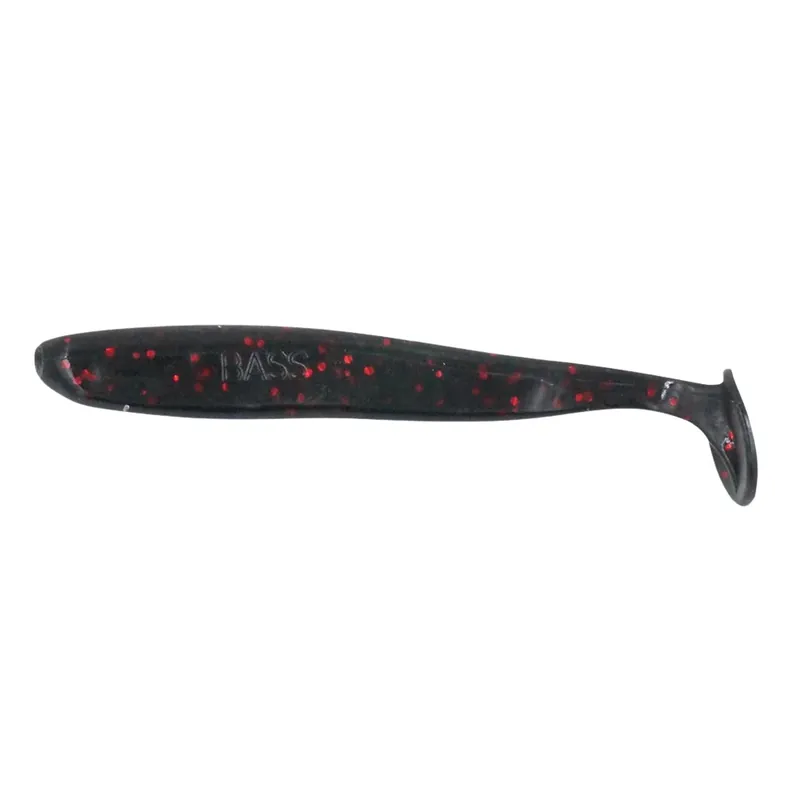 Cenově Výhodný Relax Bass Shad 9 cm (3") Schwarz Rot Glitter 3 Stück