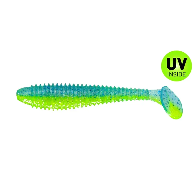 SX Pro Swimmer 12 cm (4,8") Electric Blue Chartreuse 5 Stück Sezónní Sleva