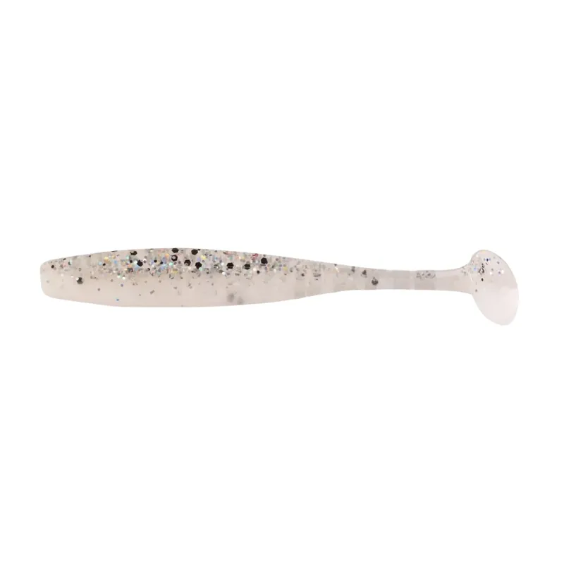 Jen Po Omezenou Doba Relax Bass Shad 7 cm (2,5") Reinweiss-Klar-Salt´n Pepper-Glitter 10 Stück