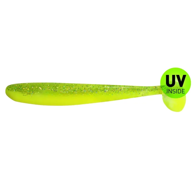 Relax Bass Shad 13 cm (4,5") Fluogelb Fluogrün-Glitter 5 Stück Top Prodej