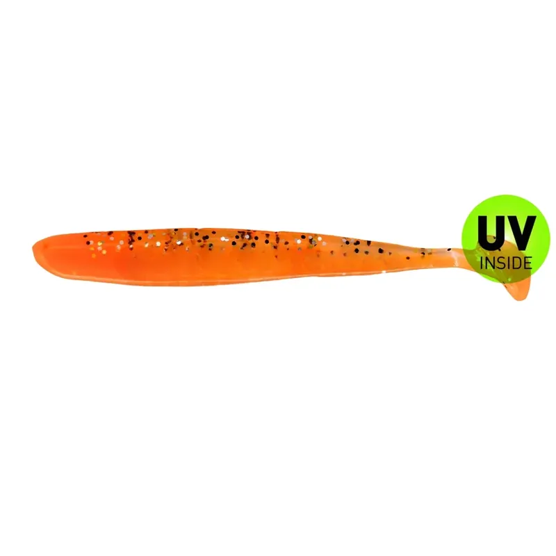 Víkendová Akce Relax Bass Shad 13 cm (4,5") Orange Klar-Gold Schwarz-Glitter 5 Stück