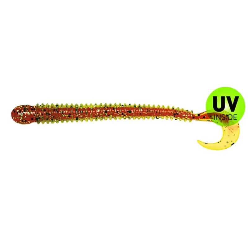 Cenová Bomba SX Drop Shot Ringer Worm 10,5 cm (4") Tomato Core 5 Stück