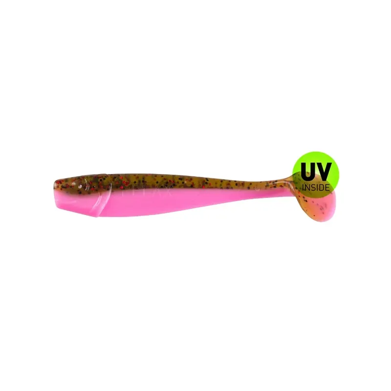 Tovární Cena Relax King Shad 8 cm (3") Bubblegum Kaulbarsch 10 Stück